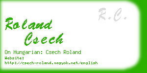 roland csech business card